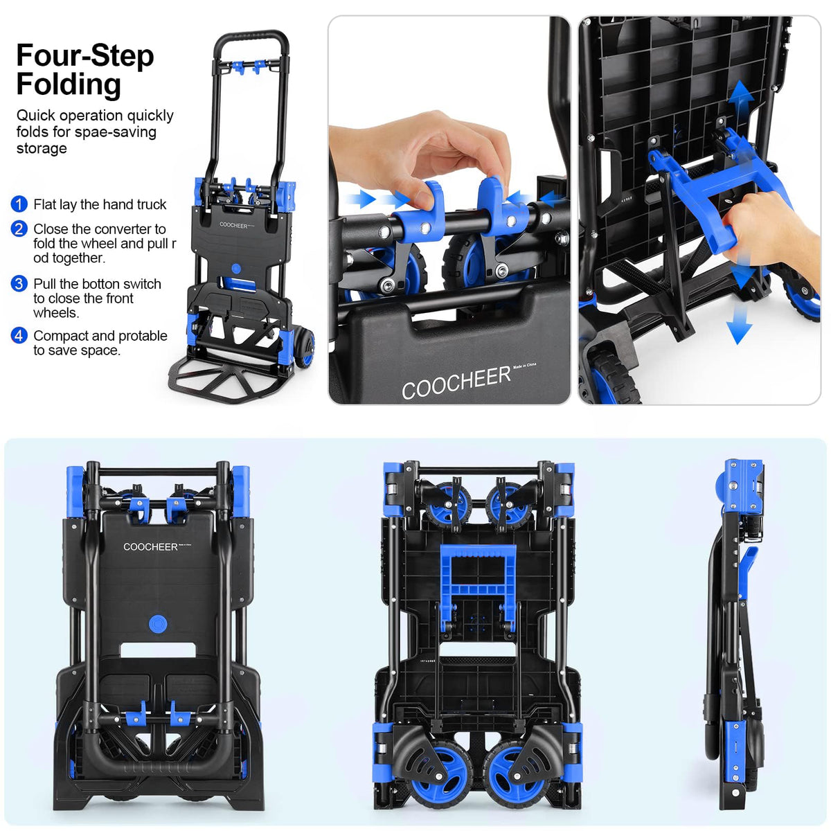 Heavy Duty 330lbs Folding Hand Truck M9937