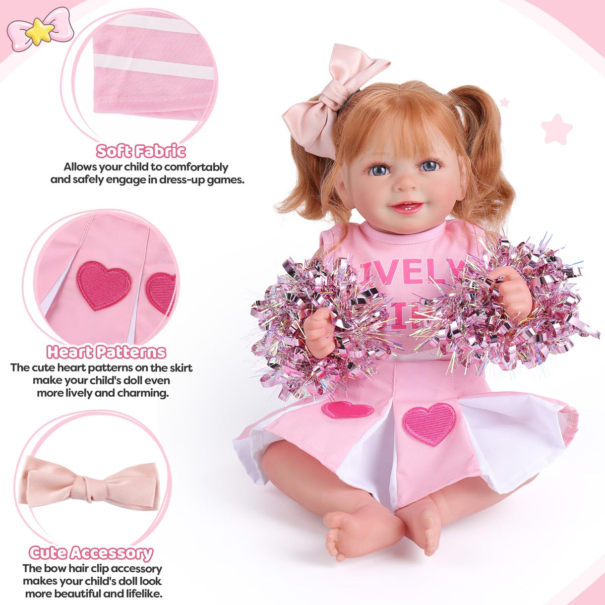4 Pcs Reborn Baby Doll Clothes Set H7609