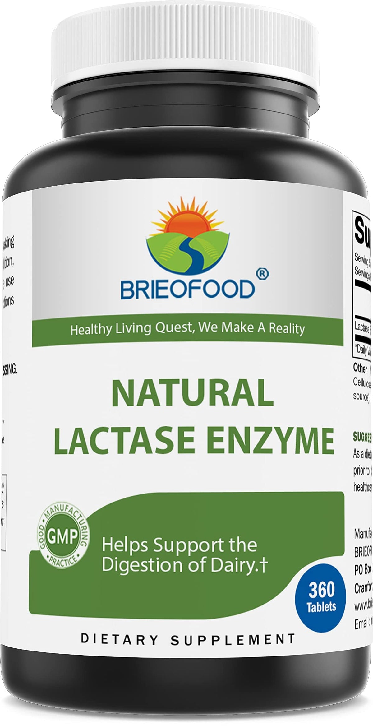 Lactase Enzyme 3000 FCC 360 Tablets M197409