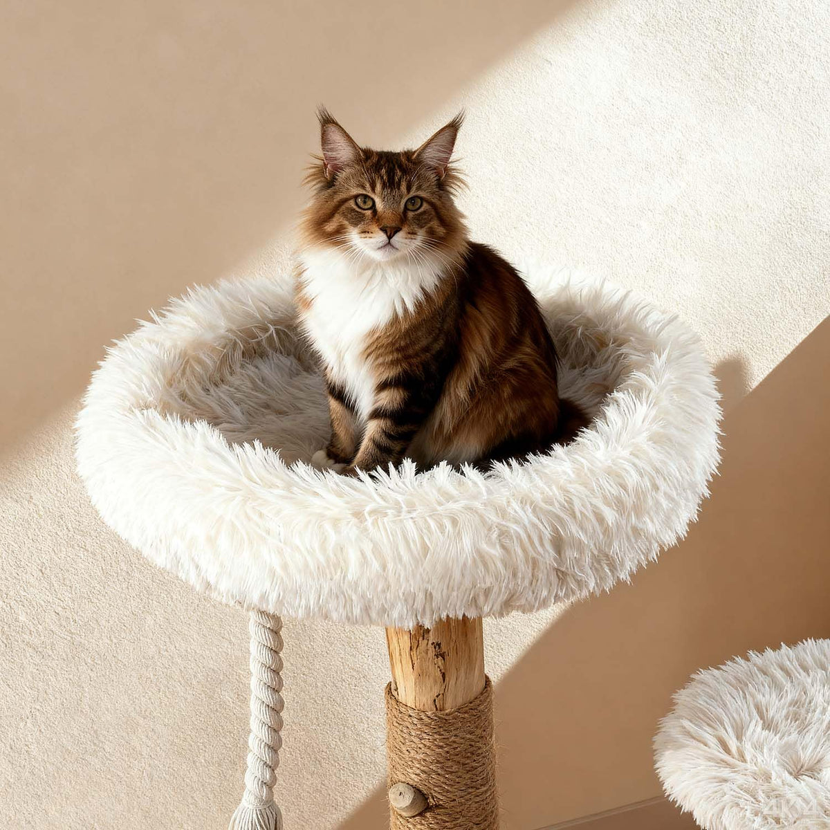 Modern Cat Tree Tower with Sisal Scratching Post D905527