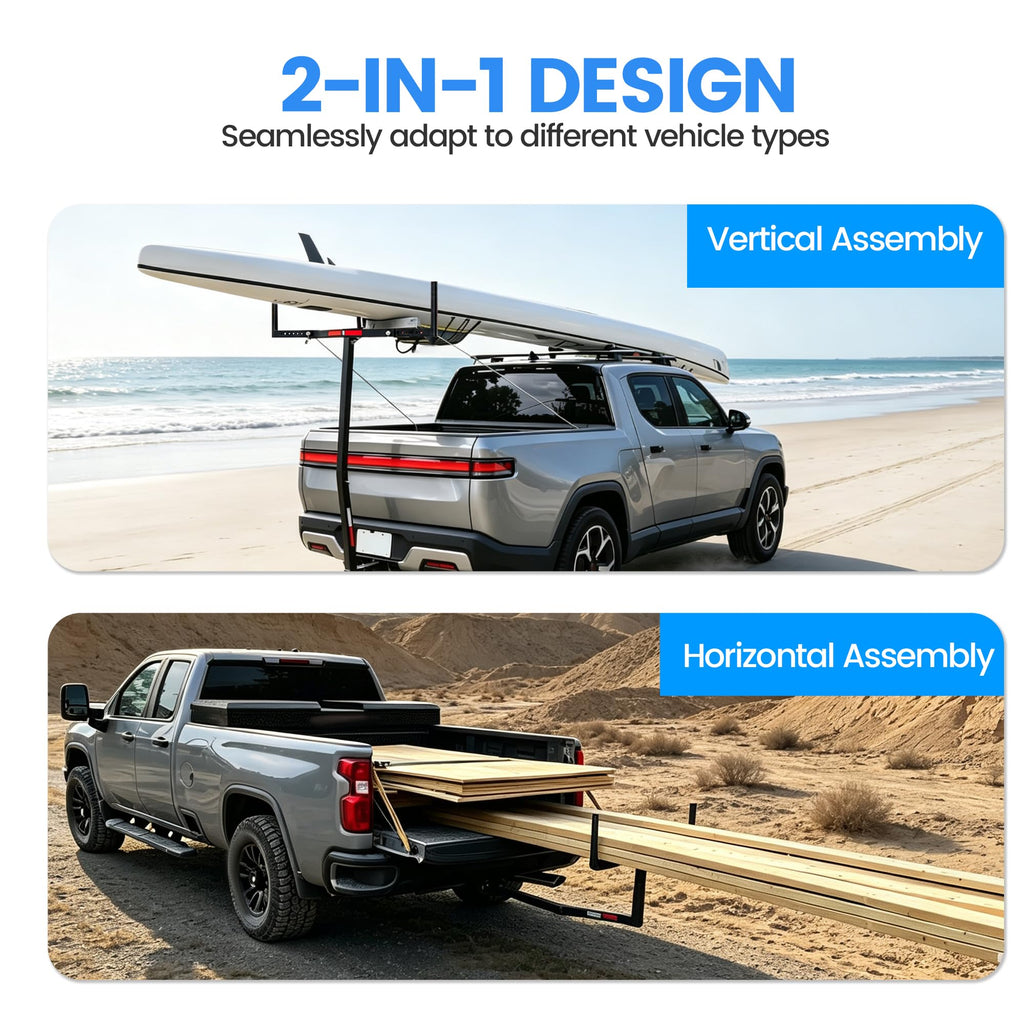 Truck Bed Extender Hitch Mount Extension Rack M711