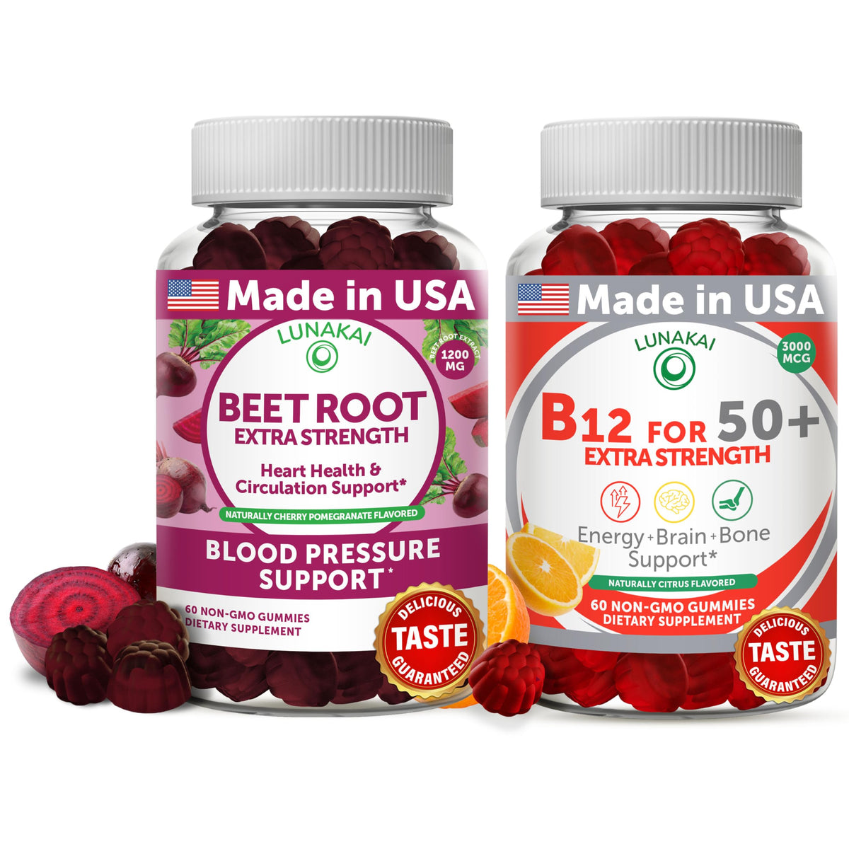 Beet Root and Vitamin B12 Gummies T275
