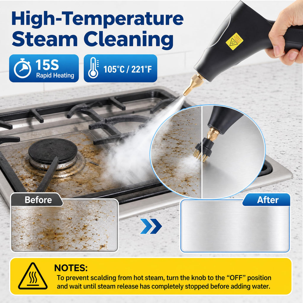 High Pressure Handheld Steam Cleaner 1.8L Tank R62164