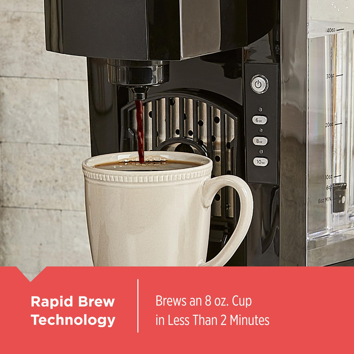 Single Serve K-Cup Brewer with 50oz Water Reservoir E540
