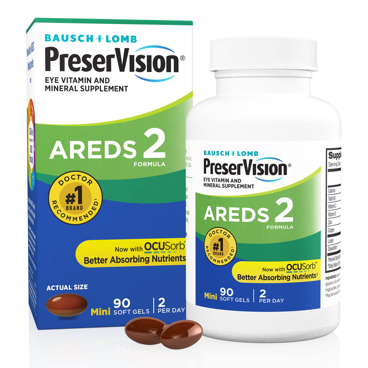 Lutein Zeaxanthin Eye Vitamins 90 Softgels B64789