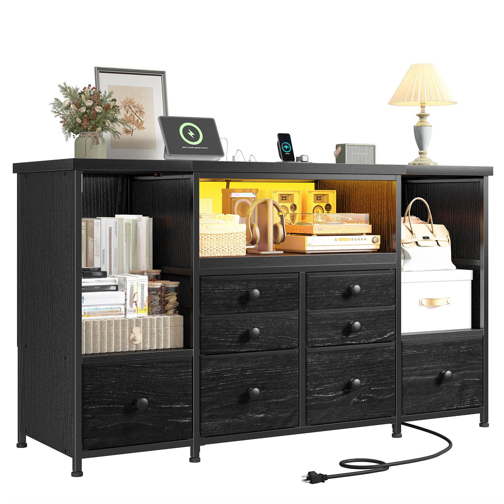 Modern LED Dresser with 8 Drawers G255029