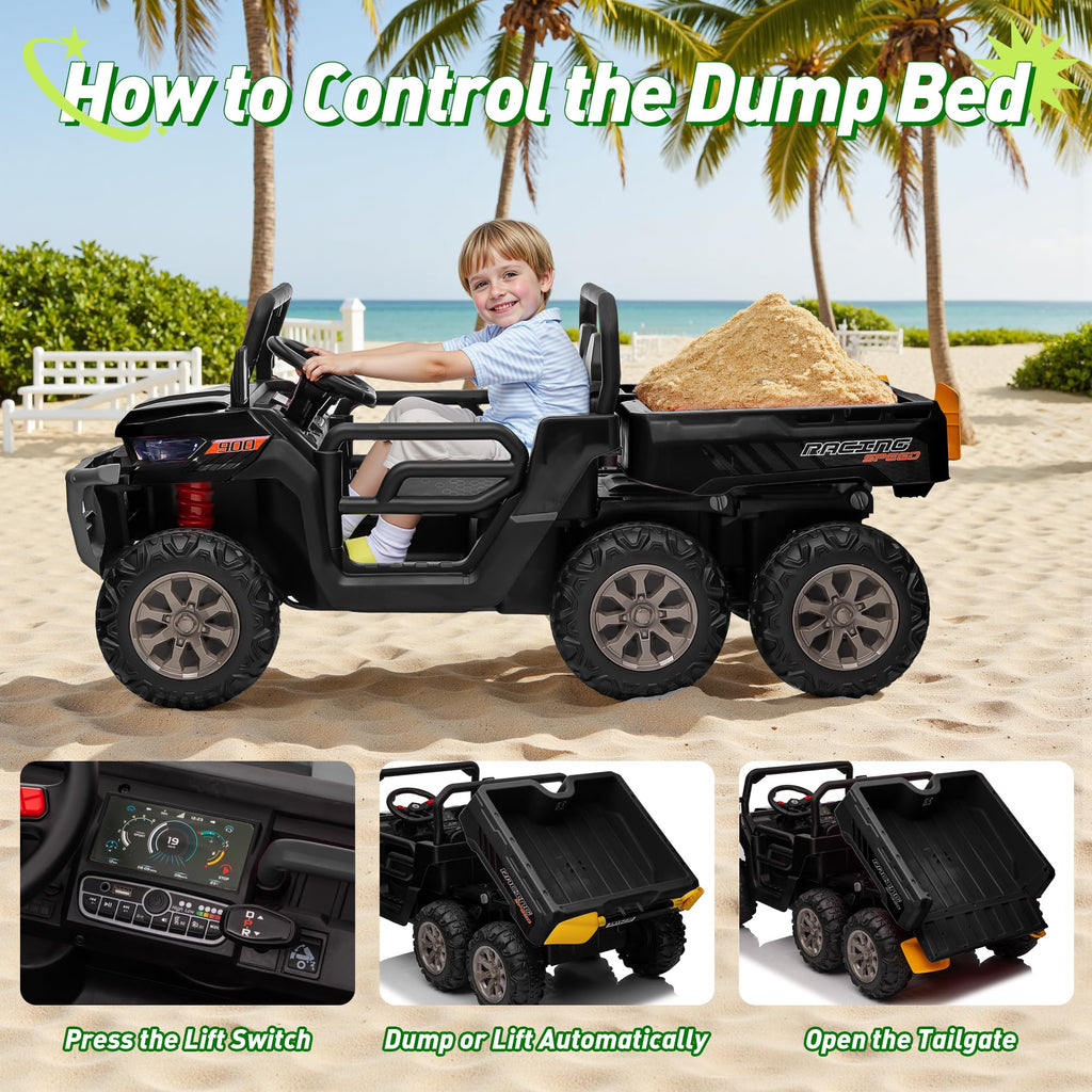 24V 2 Seater Ride on Dump Truck with Remote Control Q5500
