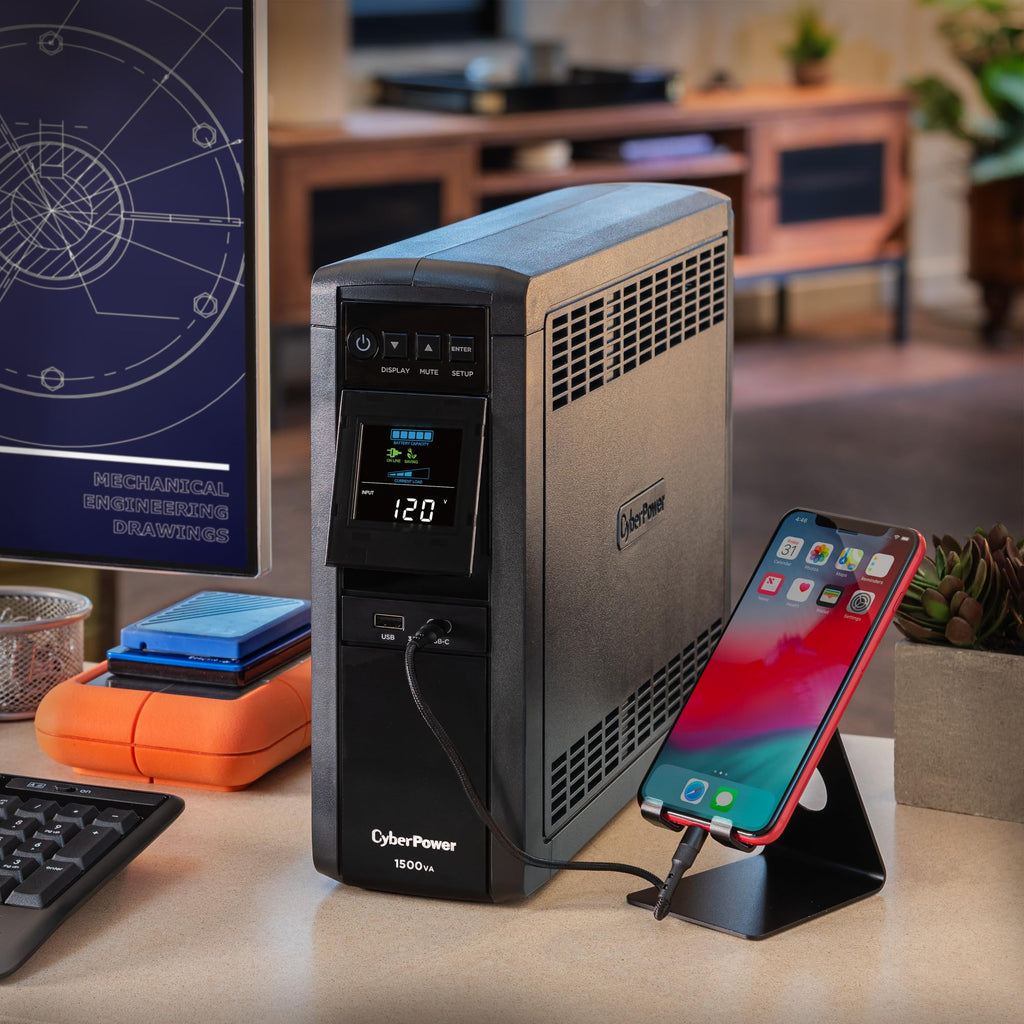 1500VA Sinewave UPS Battery Backup and Surge Protector J614