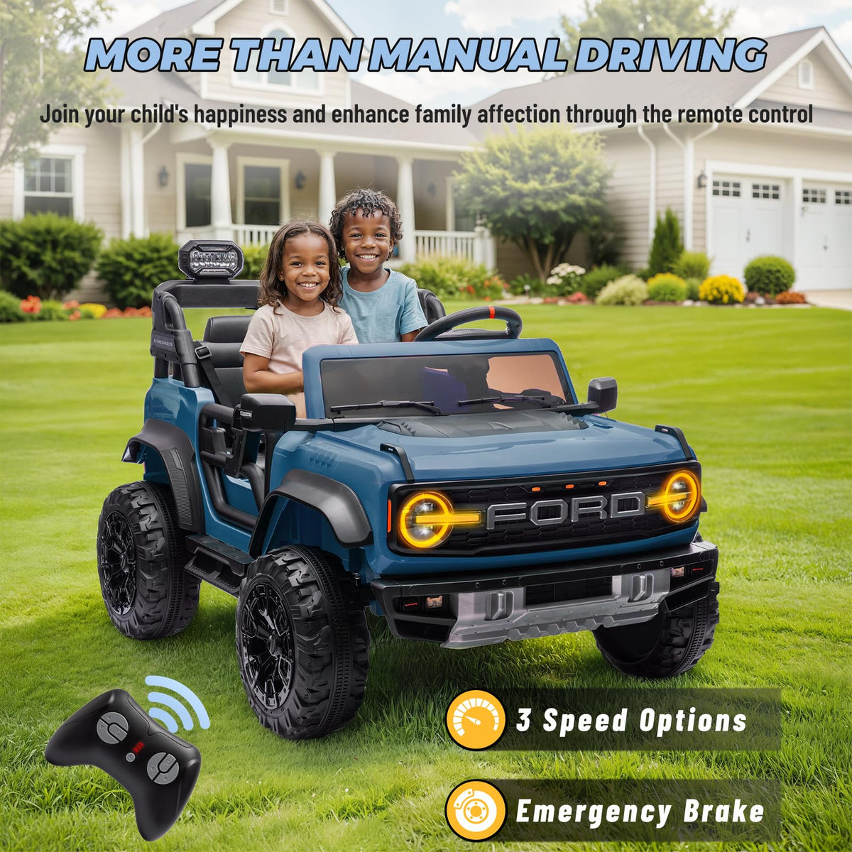 2 Seater 24V Electric Ride On Truck with Remote Control J2364