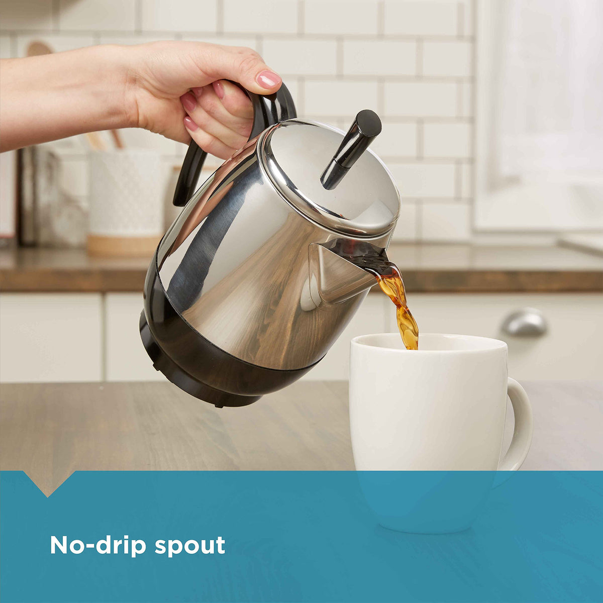 4-Cup Stainless Steel Coffee Percolator Q22495