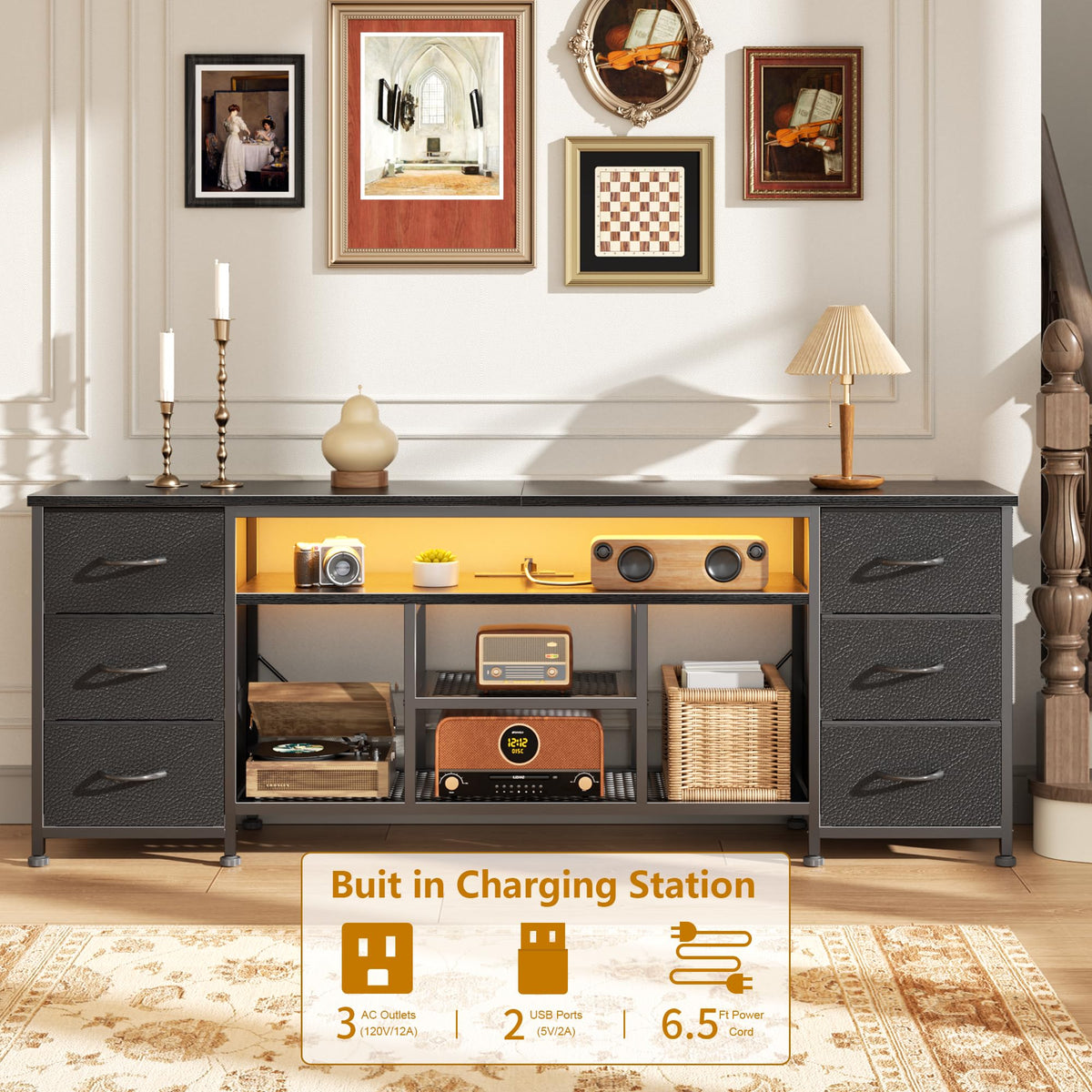 63 Inch LED TV Stand D244594