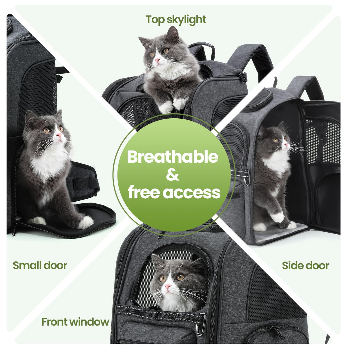Ergonomic Breathable Cat Backpack R908