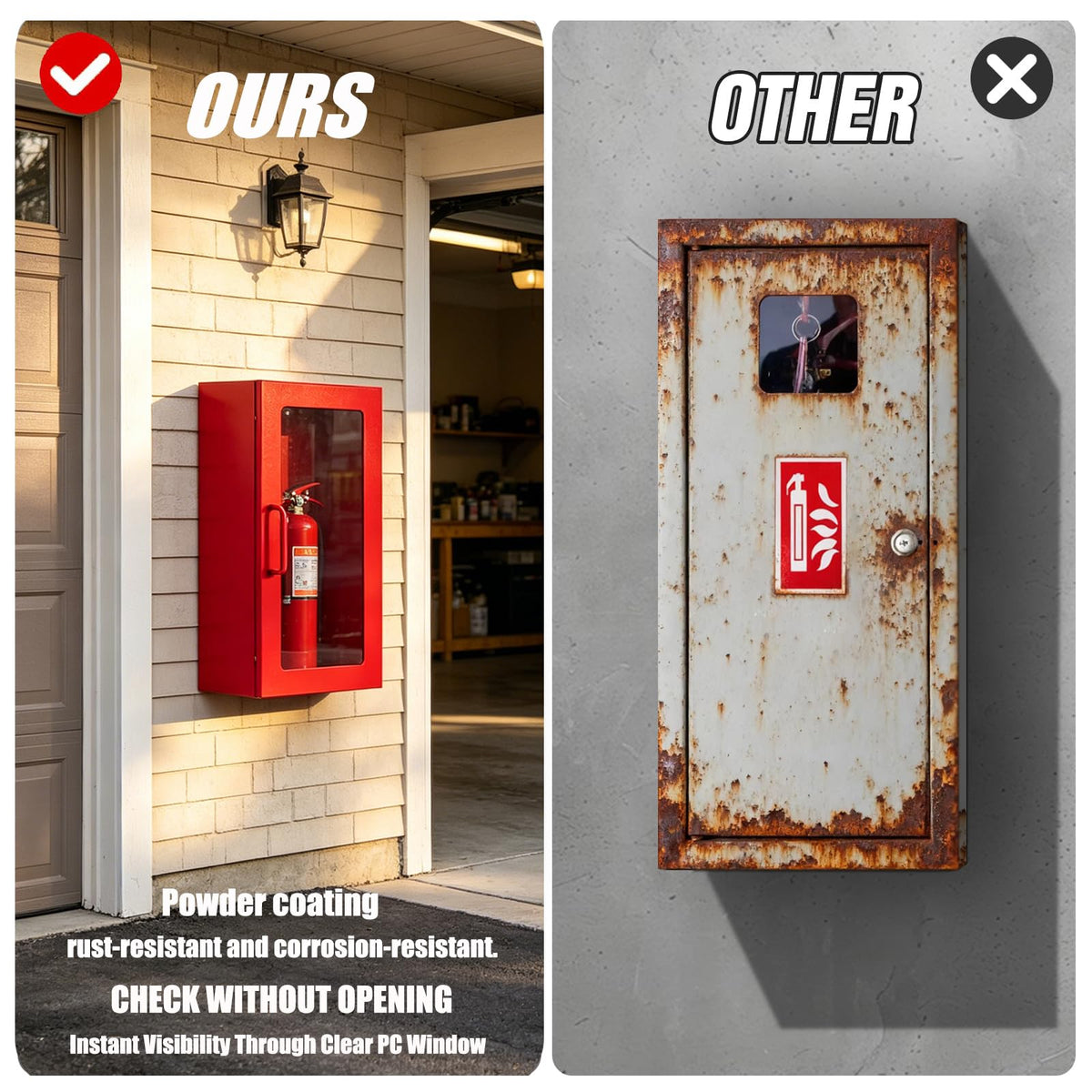 5lb Steel Fire Extinguisher Cabinet Q8866