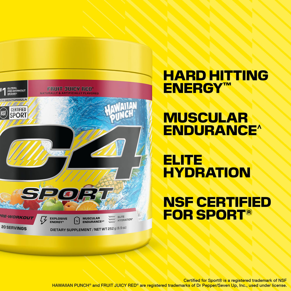 Pre Workout with 200mg Caffeine, 20 Servings R868