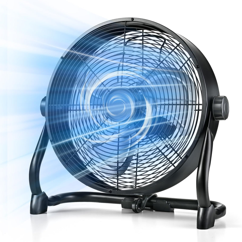 12" Rechargeable Battery Powered Portable Outdoor Fan H874301