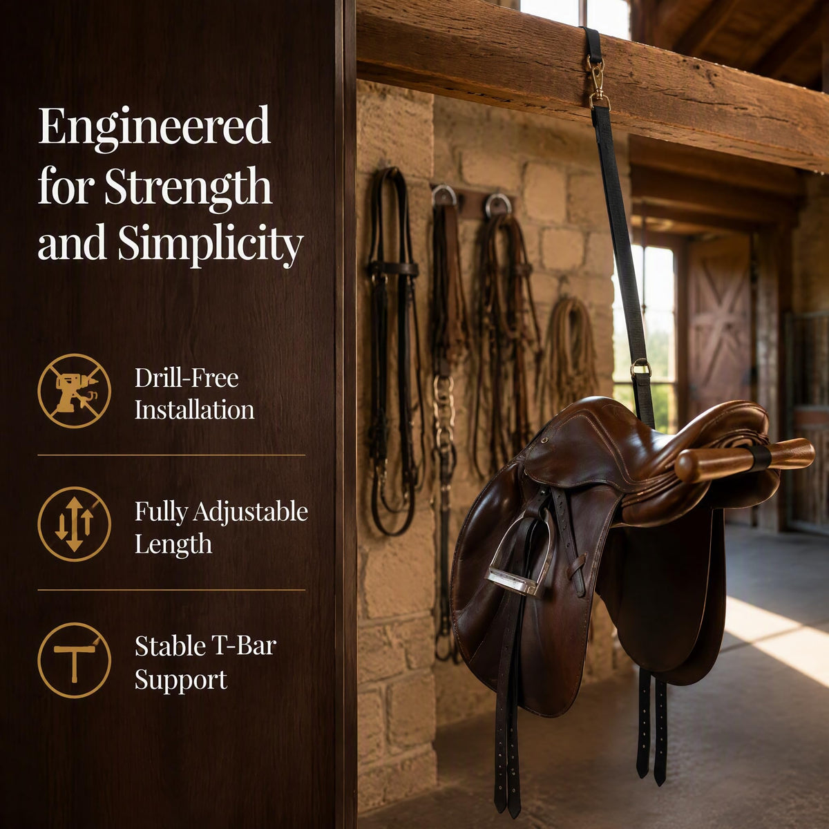 Portable Adjustable Saddle Rack I6777