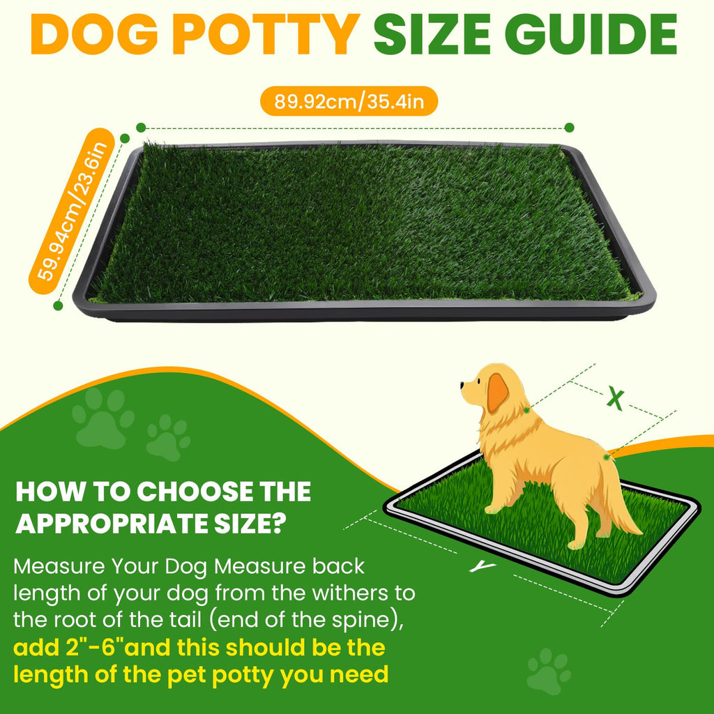 Artificial Grass Dog Potty Pad with Tray C26306