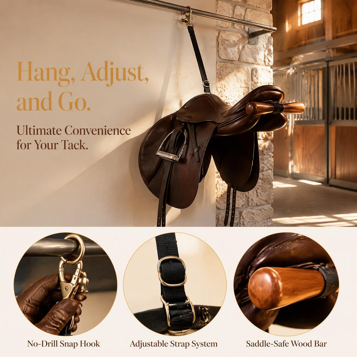 Portable Adjustable Saddle Rack I6777