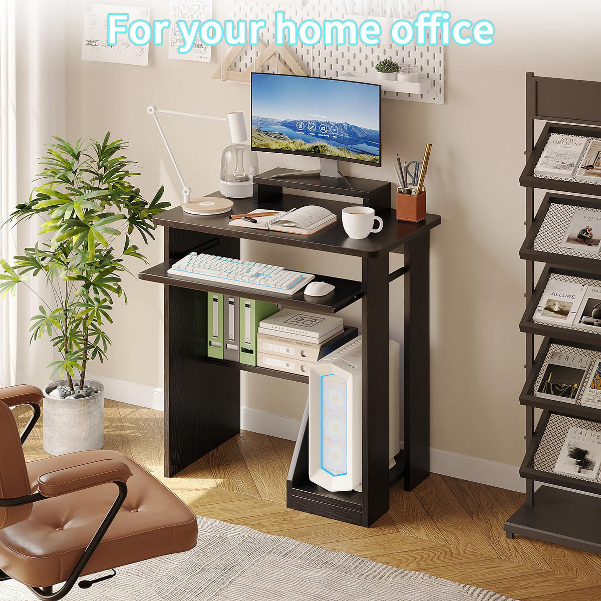 30 Inch Computer Desk with Keyboard Tray V13213