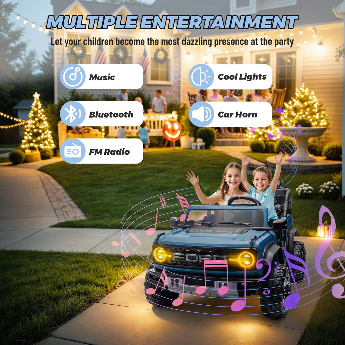 2 Seater 24V Electric Ride On Truck with Remote Control J2364