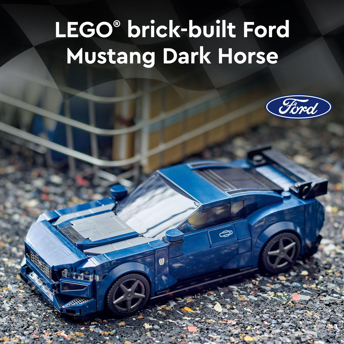 Buildable Blue Sports Car Model Set A66368