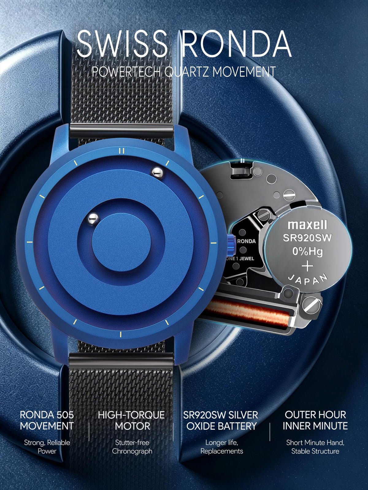 Magnetic Watch Swiss Quartz 5ATM Q937773