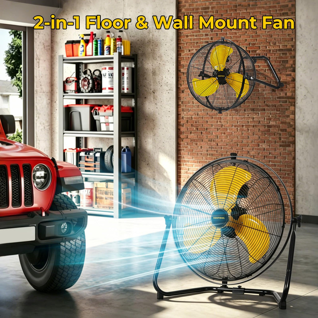 20 Inch 2-in-1 Floor Wall Mounted Fan K8064