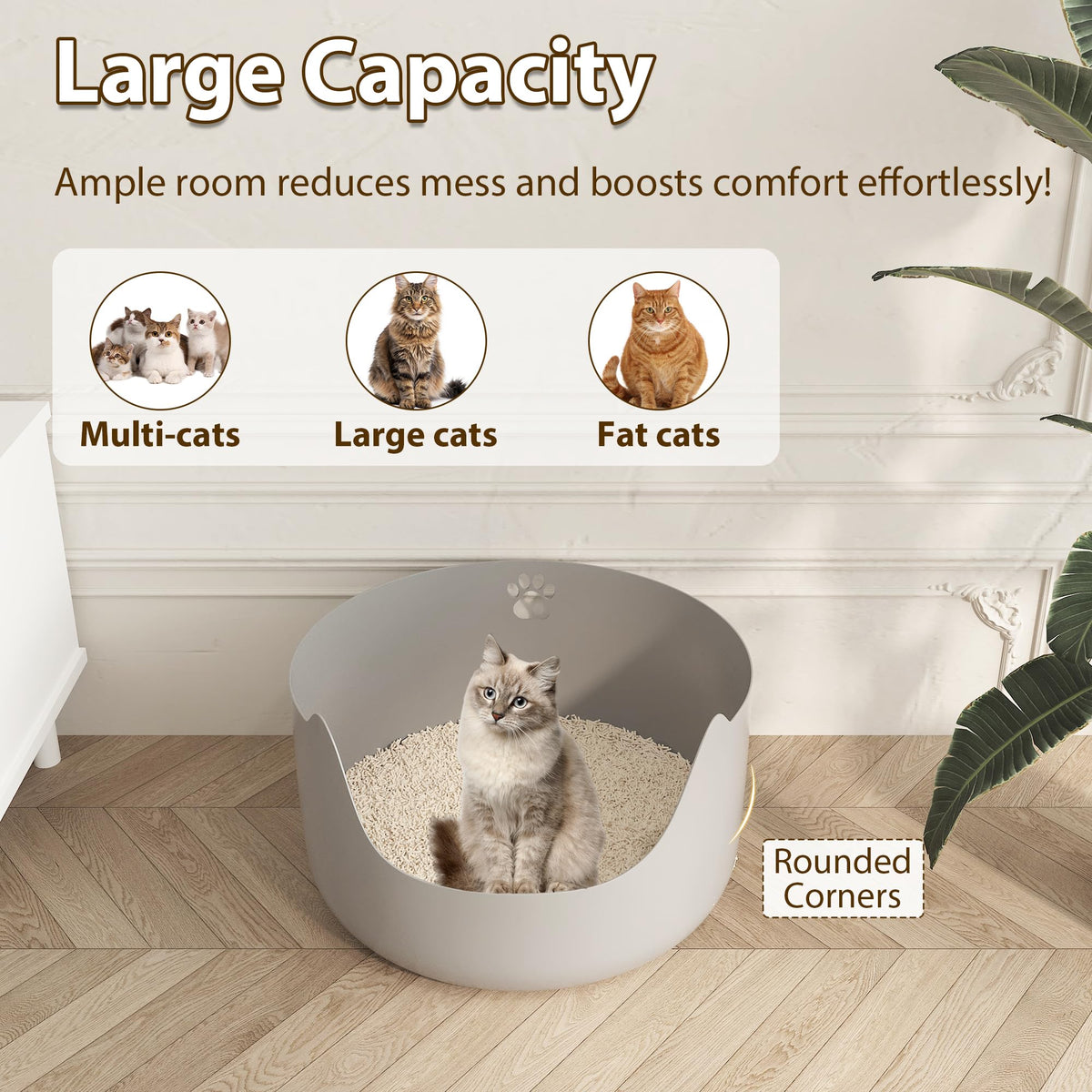 Large Low Entry Plastic Litter Pan T737