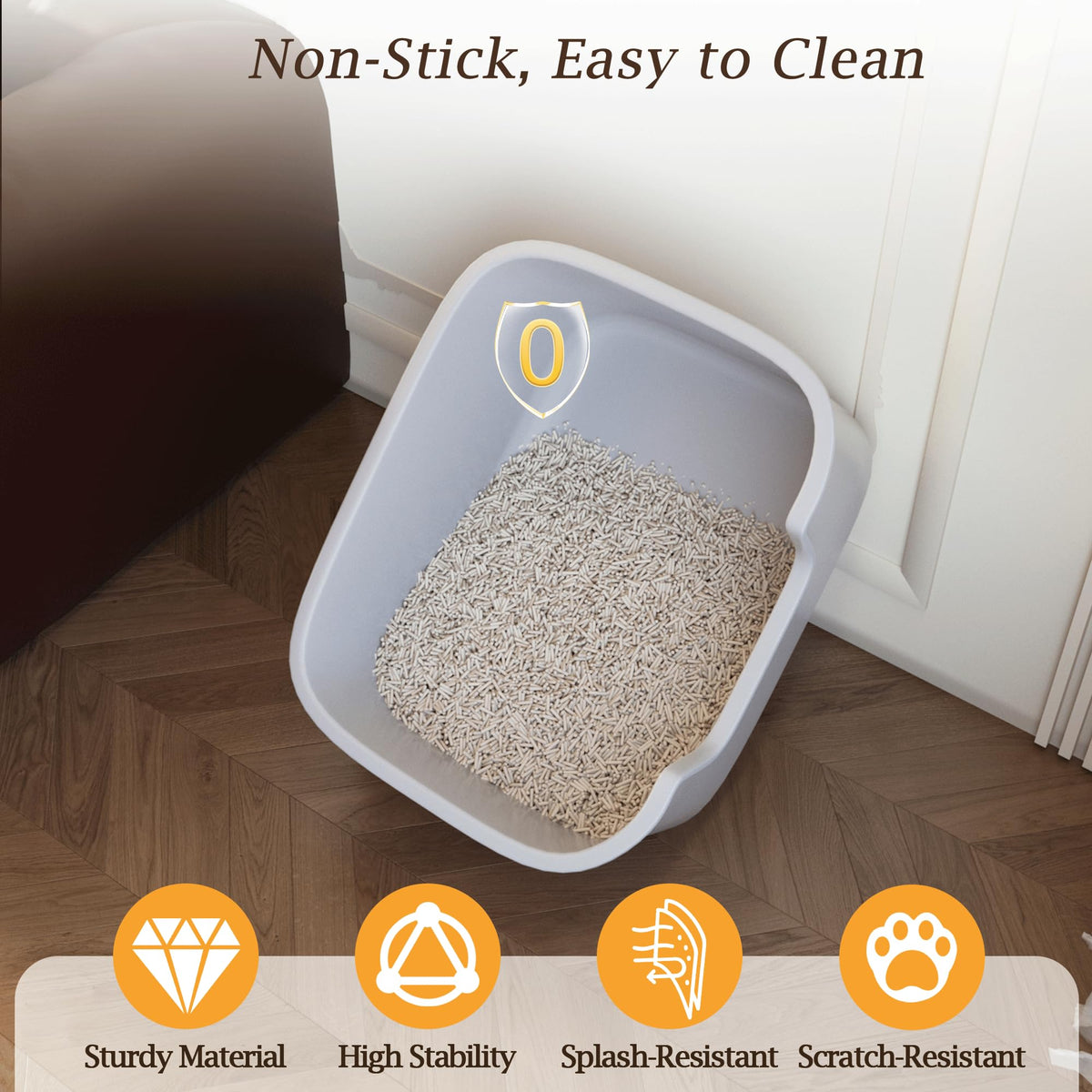 Large High Sides Cat Litter Box E871195