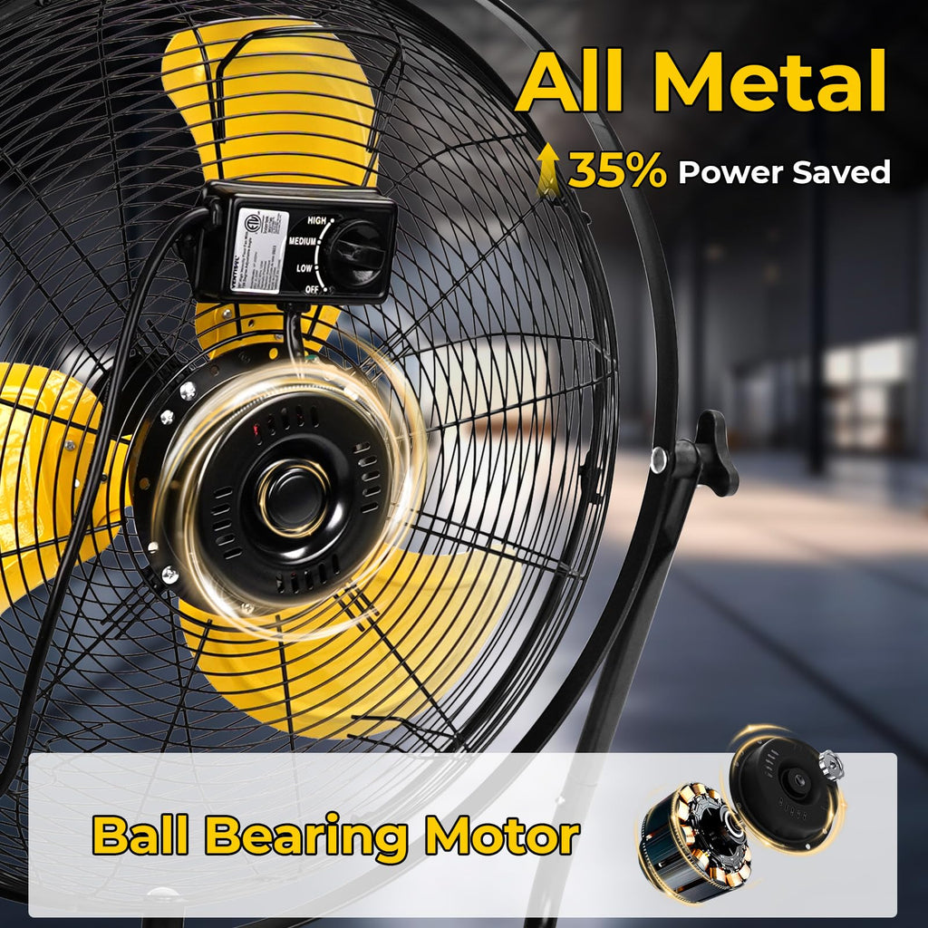 20 Inch 2-in-1 Floor Wall Mounted Fan K8064
