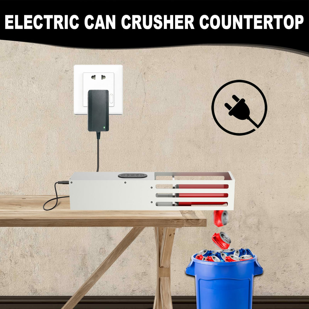 Electric Can Crusher Wall Mounted 12oz & 16oz I4702