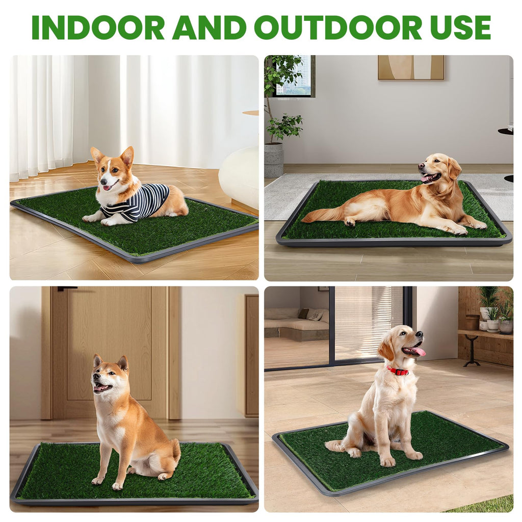 Artificial Grass Dog Potty Pad with Tray C26306