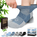 Low Cut Diabetic Socks for Men, 6 Pairs H3739