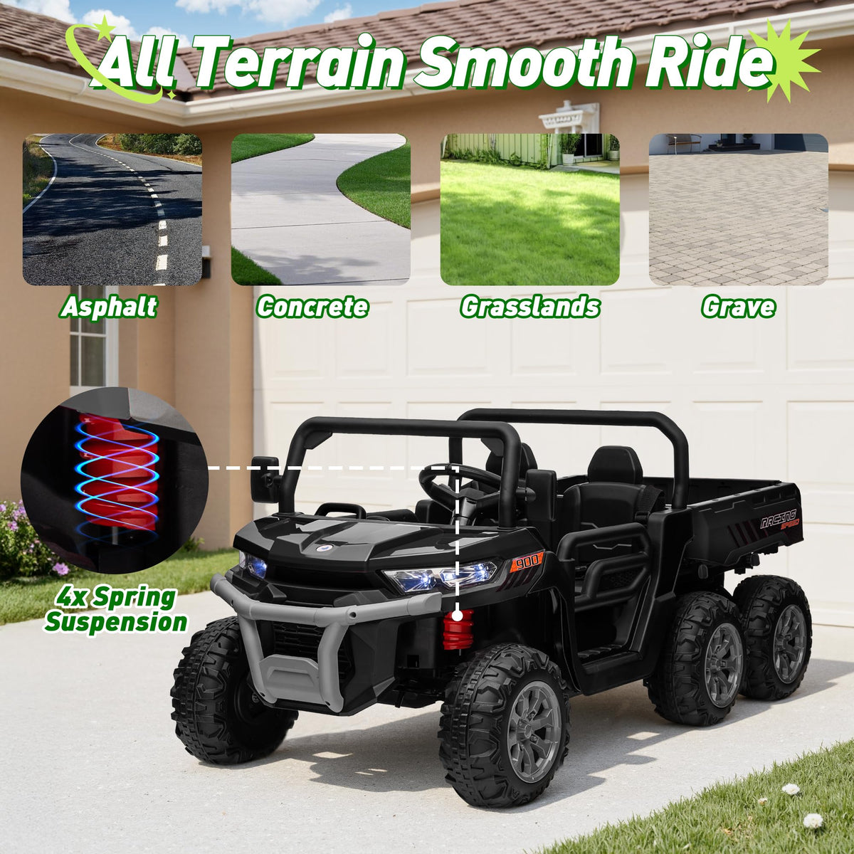 24V 2 Seater Ride on Dump Truck with Remote Control Q5500