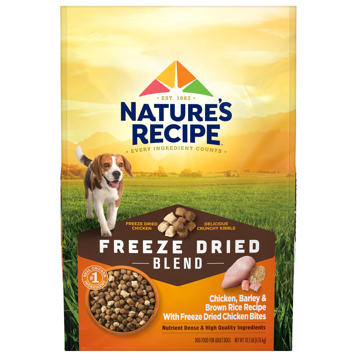 Freeze Dried Dry Dog Food 10.5 lb Bag Y16535