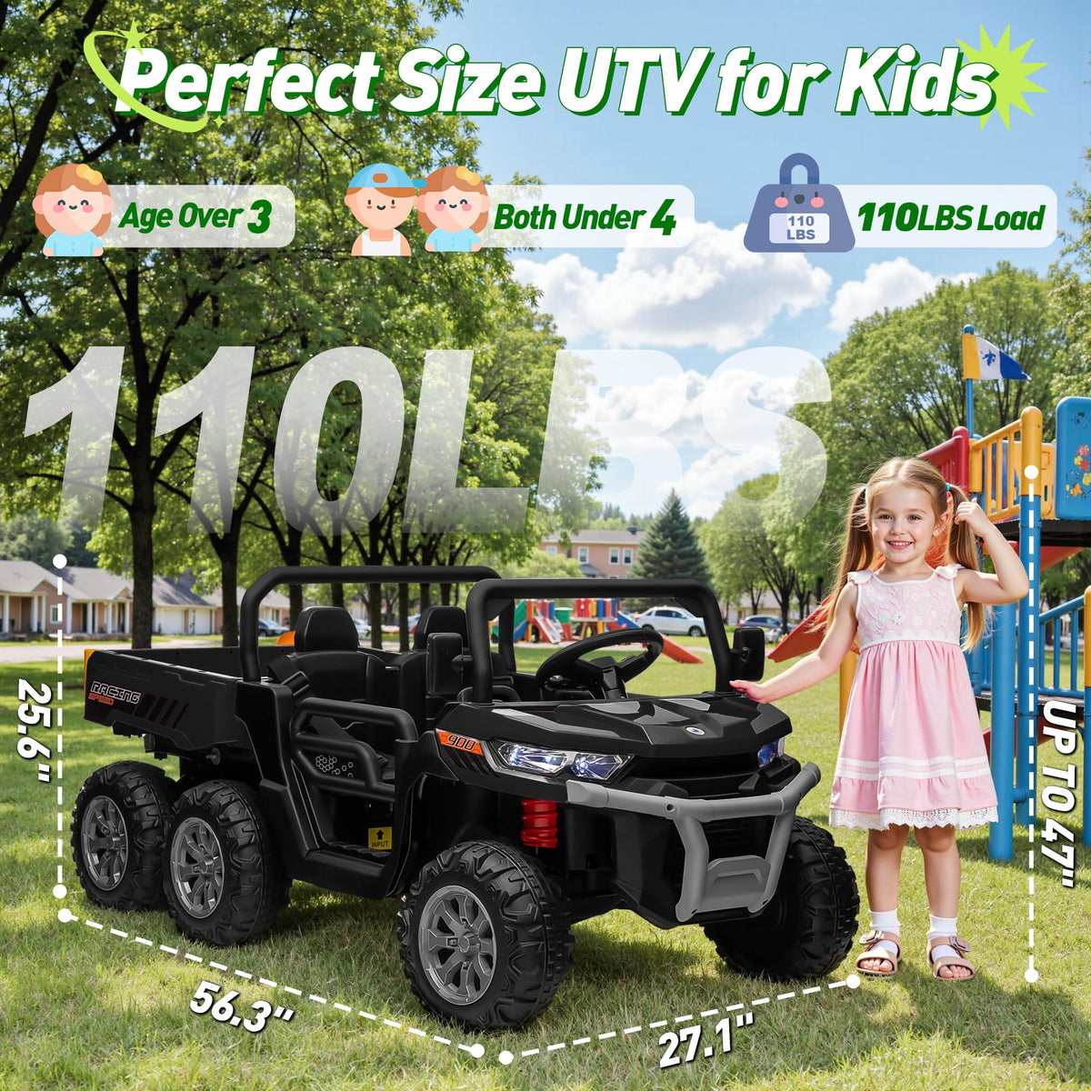 24V 2 Seater Ride on Dump Truck with Remote Control Q5500