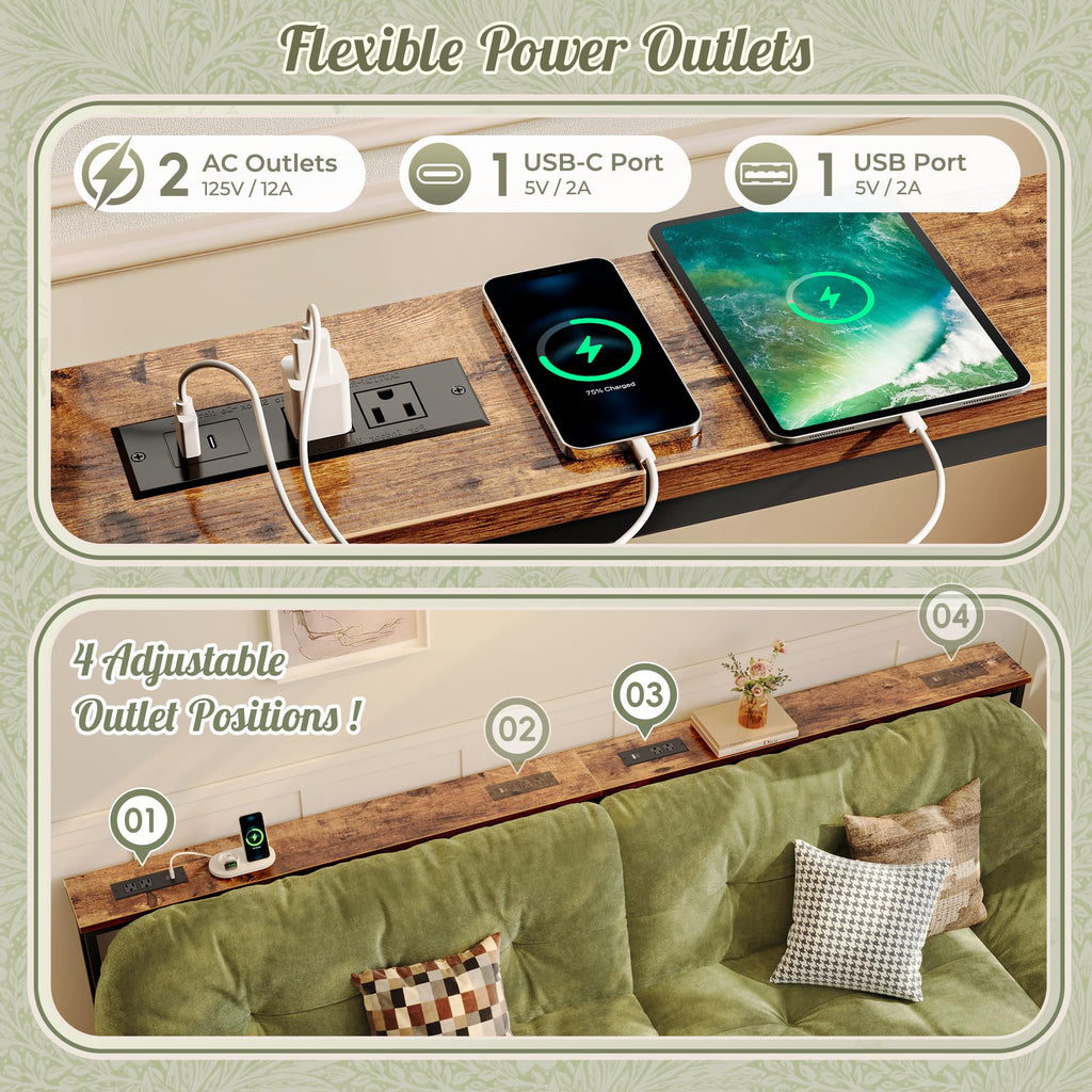 Sofa Table with Power Outlets M1929
