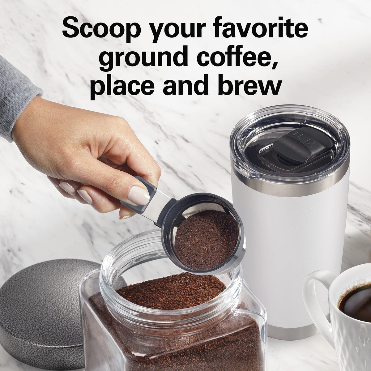Single Serve Coffee Maker Black Y495