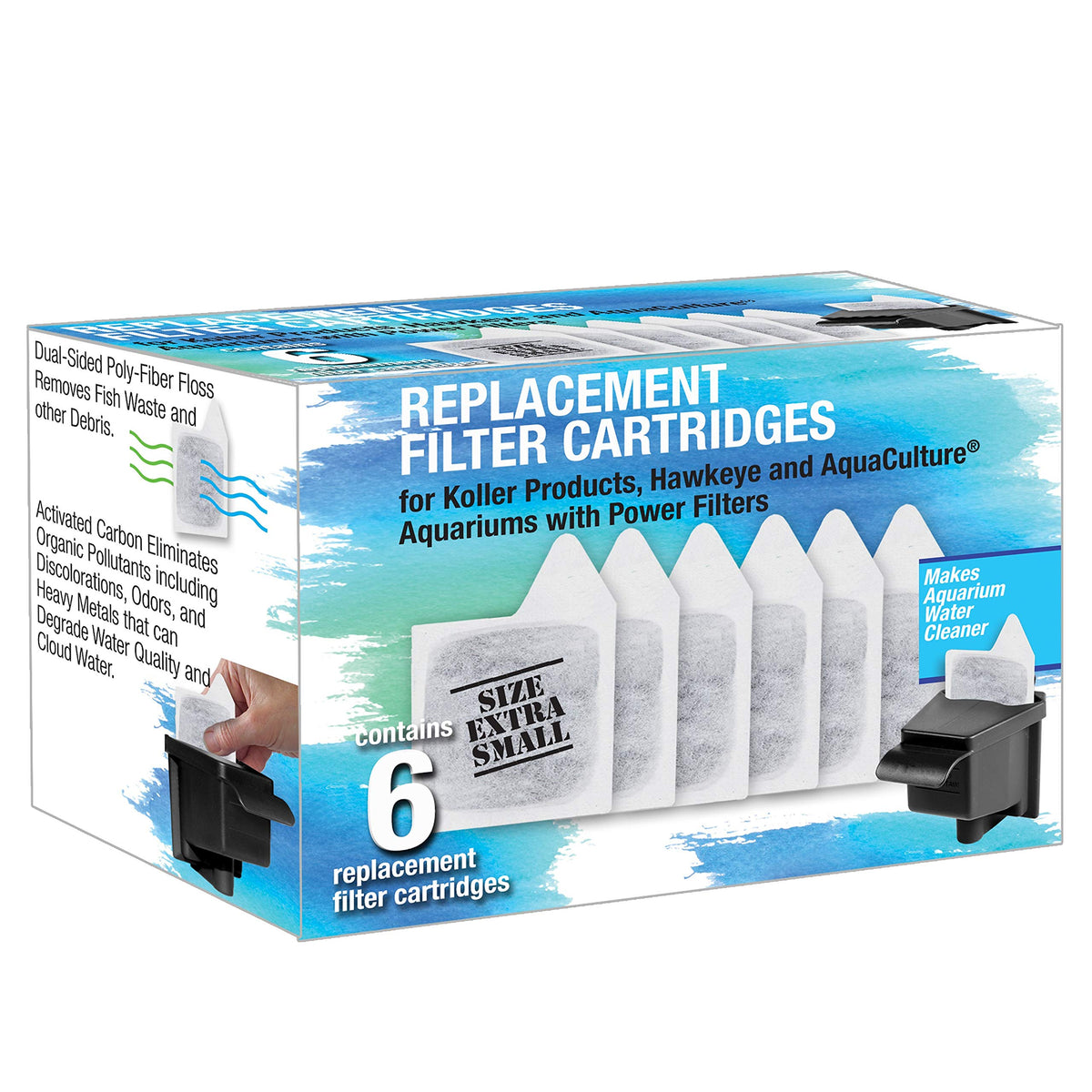 Replacement Filter Cartridges XS 6 Count White Y421276