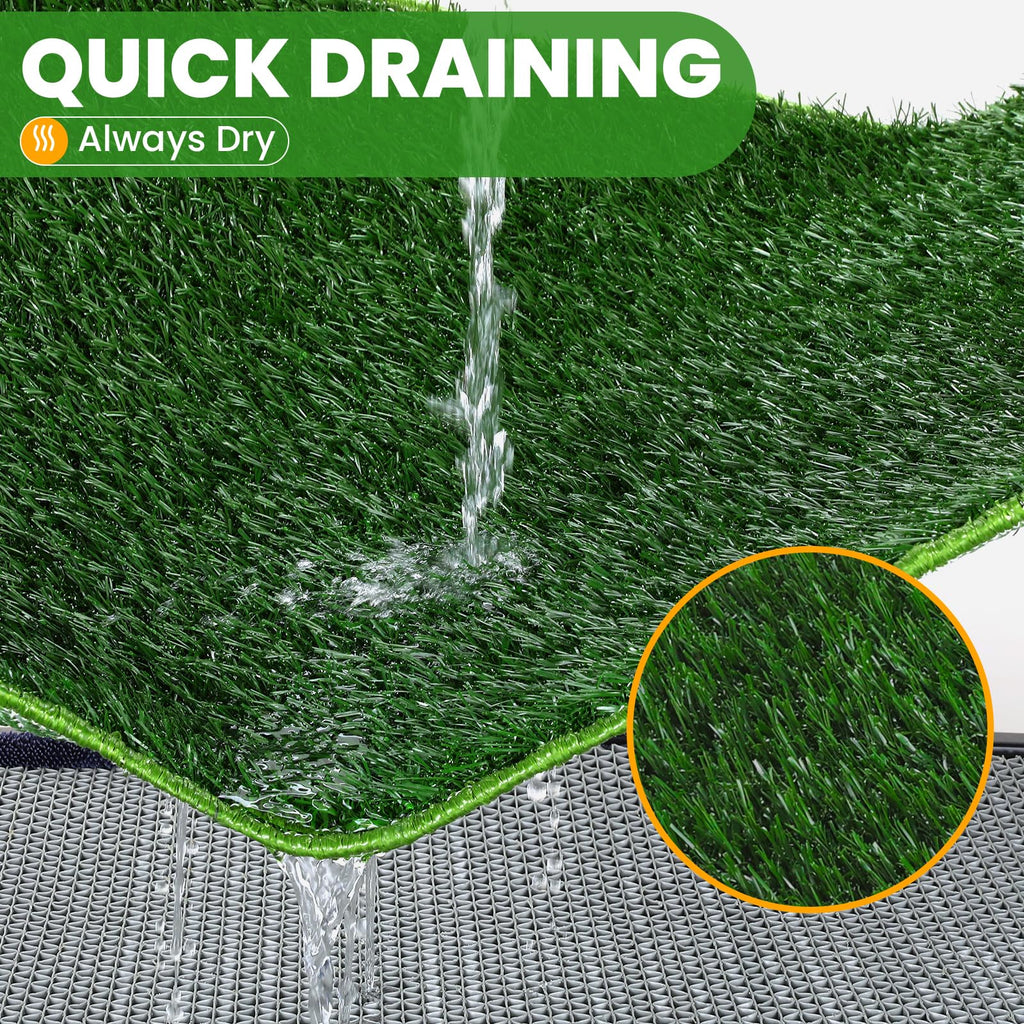 Artificial Grass Dog Potty Pad with Tray C26306